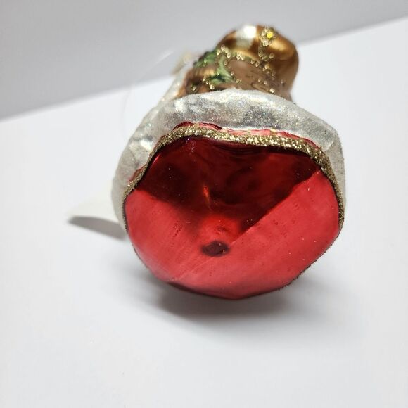 Trimmings by Dillard's Handcrafted Glass Christmas Santa Ornament - Picture 4 of 7